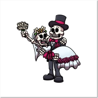 Married Skeletons Posters and Art